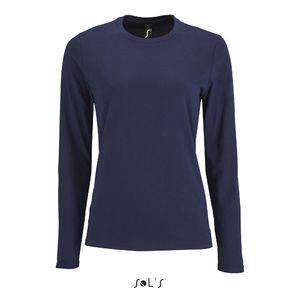 Tee-shirt personnalisé femme manches longues | Imperial LSL Women French marine