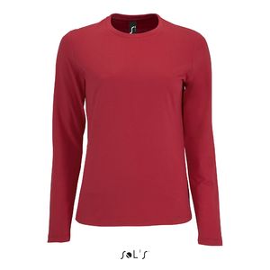 Tee-shirt personnalisé femme manches longues | Imperial LSL Women Rouge