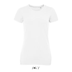 Tee-shirt publicitaire col rond femme | Millenium Women Blanc
