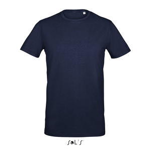 Tee-shirt publicitaire col rond homme | Millenium Men French marine
