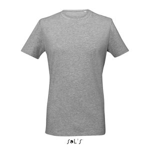 Tee-shirt publicitaire col rond homme | Millenium Men Gris chiné