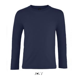 Tee-shirt publicitaire enfant manches longues | Imperial LSL Kids French marine