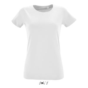 Tee-shirt publicitaire femme col rond ajusté | Regent Fit Women Blanc