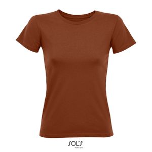 Tee-shirt publicitaire femme col rond ajusté | Regent Fit Women Terracotta