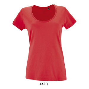 Tee-shirt publicitaire femme col rond décolleté | Metropolitan Hibiscus