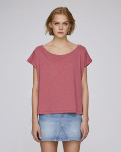 T-shirt court femme | Stella Flies Heather Cranberry