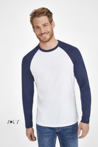 Tee-shirt publicitaire homme bicolore manches raglan | Funky LSL