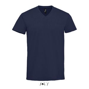 Tee-shirt publicitaire homme col V | Imperial V Men French marine