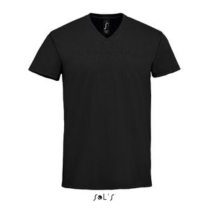 Tee-shirt publicitaire homme col V | Imperial V Men Noir profond