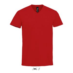 Tee-shirt publicitaire homme col V | Imperial V Men Rouge