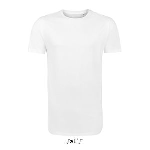 Tee-shirt publicitaire homme long | Magnum Men Blanc
