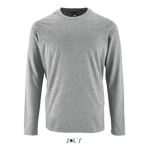 Tee-shirt publicitaire homme manches longues | Imperial LSL Men Gris chiné