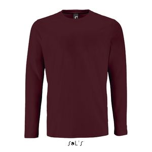 Tee-shirt publicitaire homme manches longues | Imperial LSL Men Oxblood