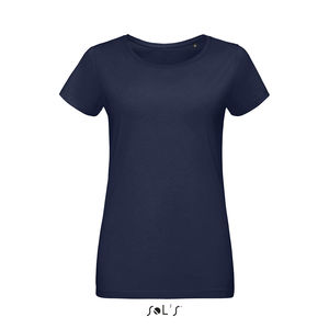Tee-shirt publicitaire jersey femme | Martin Women French marine