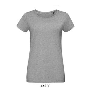 Tee-shirt publicitaire jersey femme | Martin Women Gris chiné