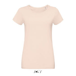 Tee-shirt publicitaire jersey femme | Martin Women Rose crémeux