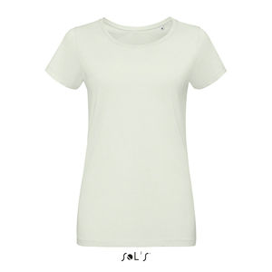 Tee-shirt publicitaire jersey femme | Martin Women Vert crémeux