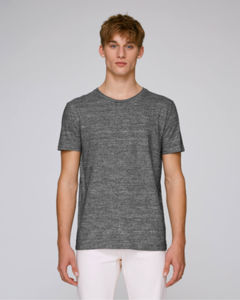 T-shirt essentiel unisexe | Leads Slub Heather Steel Grey