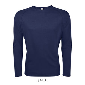 Tee-shirt publicitaire sport homme | Sporty LSl Men French marine