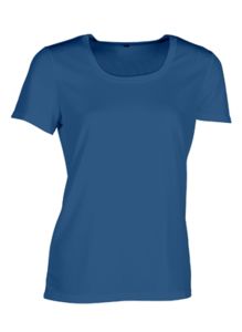 Tee-shirt respirant femme sans étiquette de marque publicitaire | No label sport tee-shirt women Aqua