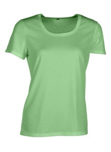Tee-shirt respirant femme sans étiquette de marque publicitaire | No label sport tee-shirt women Lime