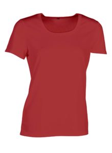 Tee-shirt respirant femme sans étiquette de marque publicitaire | No label sport tee-shirt women Red