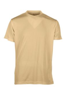 Tee-shirt respirant sans étiquette de marque homme publicitaire | No label sport tee-shirt men Sand