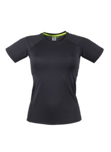 Tee-shirt sport femme publicitaire | Ladies' slim fit t-shirt Black