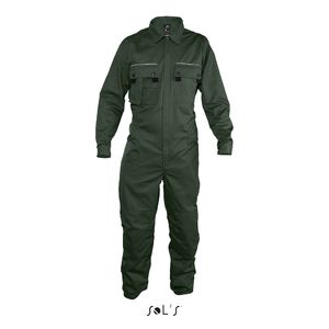 Combinaison publicitaire workwear simple zip | Solstice Pro Vert bouteille