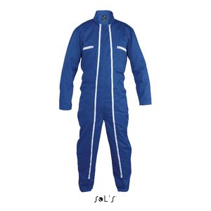 Combinaison publicitaire workwear double zip | Jupiter Pro Bleu bugatti