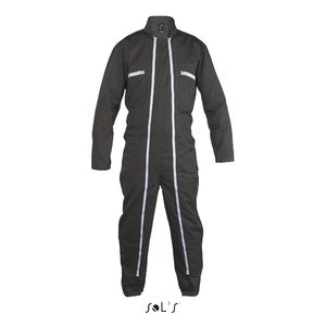 Combinaison publicitaire workwear double zip | Jupiter Pro Gris foncé