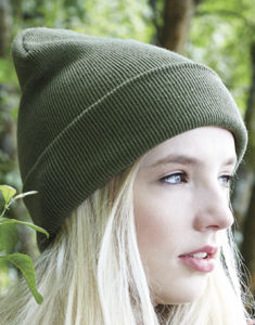 Bonnet original à revers publicitaire | Gallipoli Moss Green