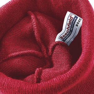 Bonnet beanie patch publicitaire | Mancora Classic Red