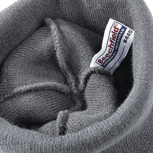 Bonnet beanie patch publicitaire | Mancora Graphite Grey