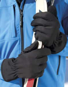Gants personnalisés | Softshell Thermal Black