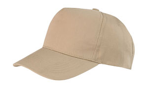 Casquette boston 5 panneaux publicitaire | Boston Khaki