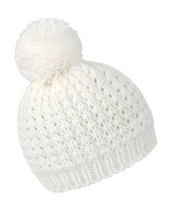 Bonnet tricoté publicitaire | Flute Ivory