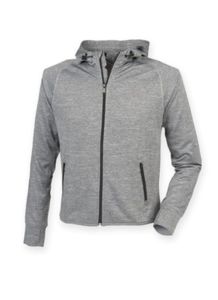 Veste de sport femme publicitaire | Ladies' running hoodie Grey Marl