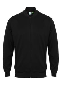 Veste de sport grand zip publicitaire | Track top Black