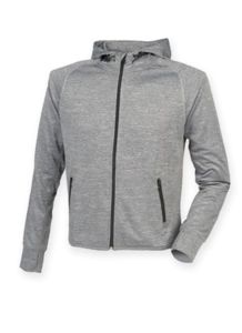 Veste de sport homme publicitaire | Men's running hoodie Grey Marl