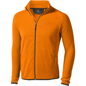 Veste personnalisée micro-polaire full zip Brossard Orange