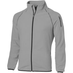 Veste personnalisée micro-polaire full zip Drop Shot Gris