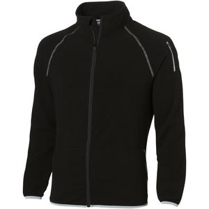 Veste personnalisée micro-polaire full zip Drop Shot Noir