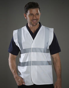 Veste personnalisé | Fluo Waistcoat White