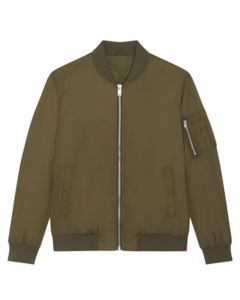 Veste recyclé unisexe publicitaire | Bomber British Khaki