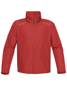 Veste publicitaire avec détails réfléchissants avec capuche | Nautilus Performance Bright red