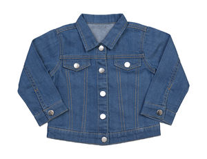 Veste publicitaire bébé manches longues | Joey Denim Blue