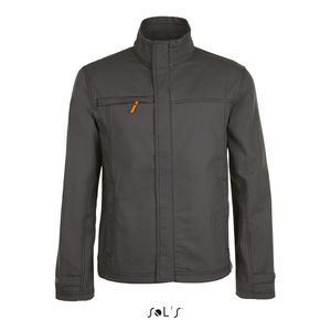 Blouson publicitaire unicolore workwear homme | Force Pro Gris foncé