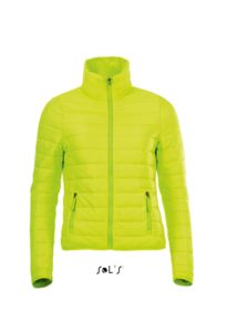 Doudoune publicitaire light femme | Ride Women Lime fluo