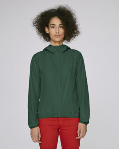 Veste légère capuche femme | Stella Winds Bottle Green